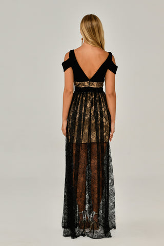 Black Lace Gown