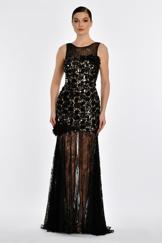 Black Floor Length gown