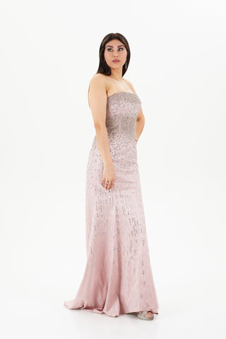 Beaded Pink Gown