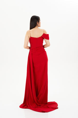 red gown