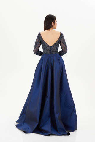 Navy ball gown