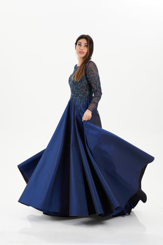 Navy ball gown