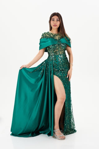 Dark Green Dress