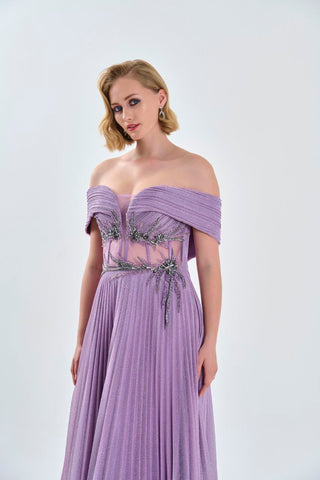 Purple Long Gown