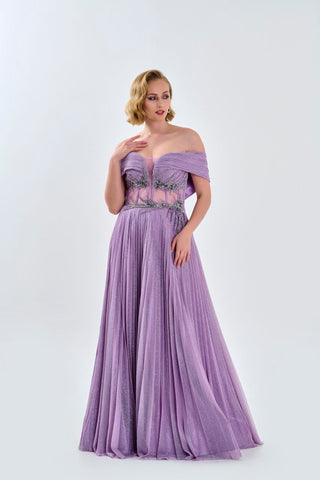 Purple Long Gown