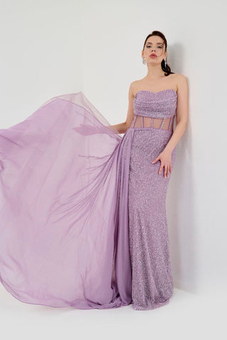 purple prom dress