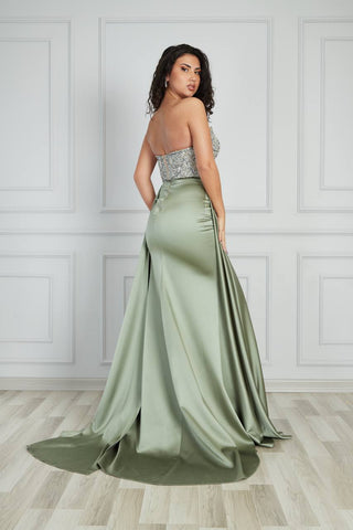 Green Floor Length Dress