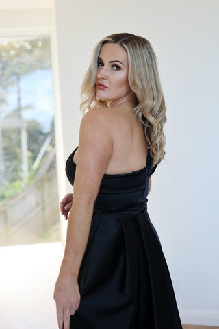 Black Satin Dress