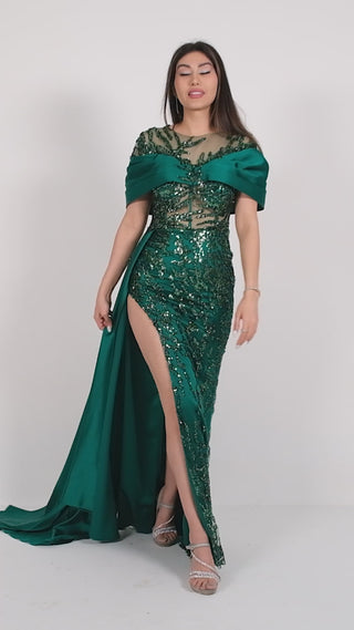 Dark Green Dress